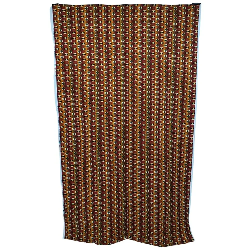 Vintage Ethnic Tribal Cotton Fabric FIT TO PRINT Kente Cloth Kenta Almost 2 Yds